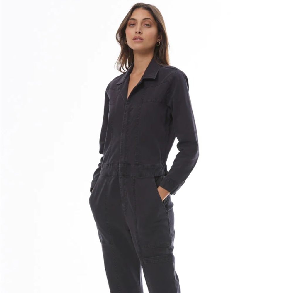 NWT  Fabulous Young Fabulous & Broke Dark Blue Zip Front Utility Jumpsuit